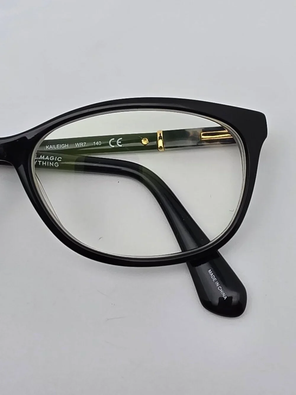 Kate Spade Kaileigh Polished Black Eyeglasses Frame w/ Flexhinge and Case 52mm